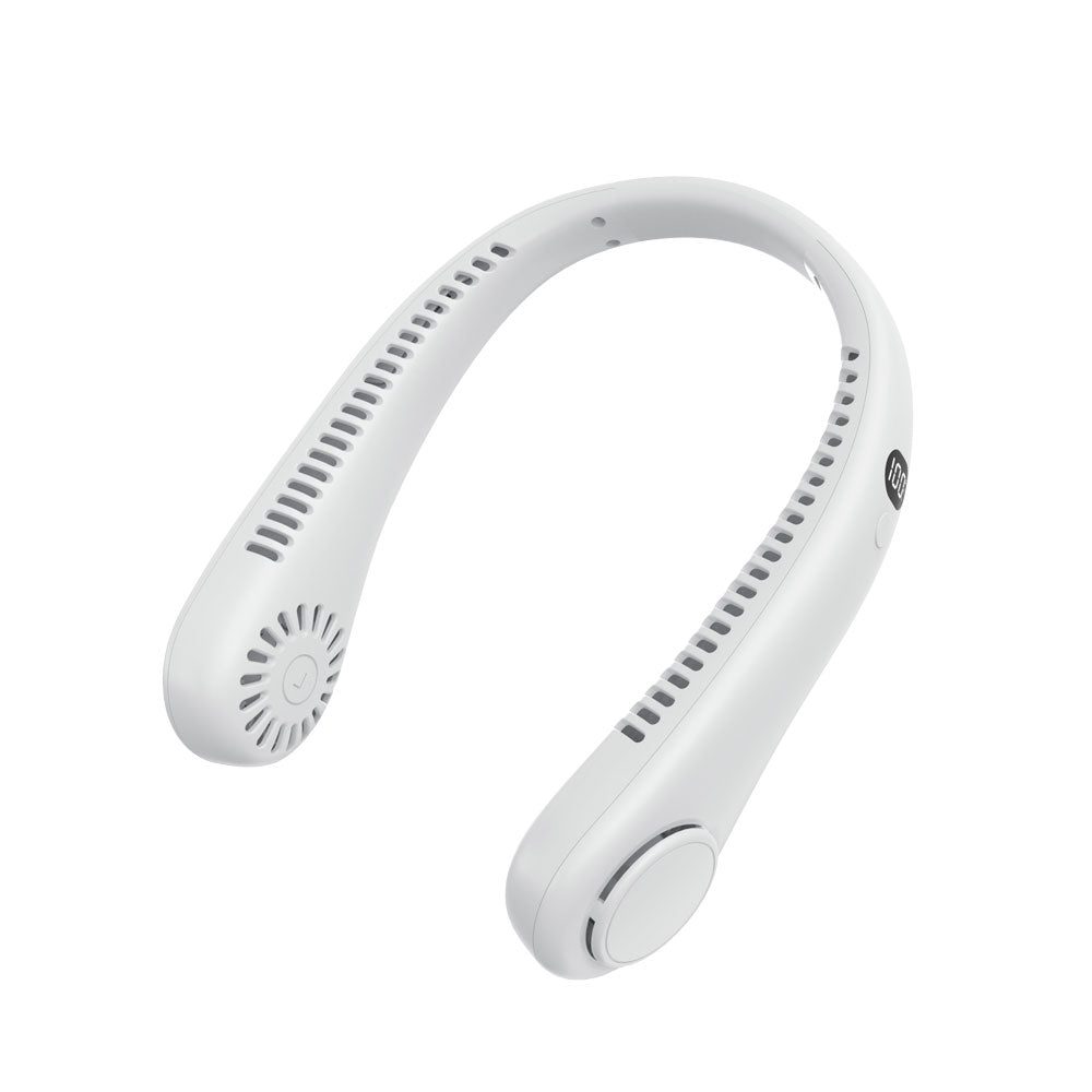 Portable Bladeless Neck Fan – USB Rechargeable Hands-Free 3-Speed Cooling Fan for Travel, Sports & Office