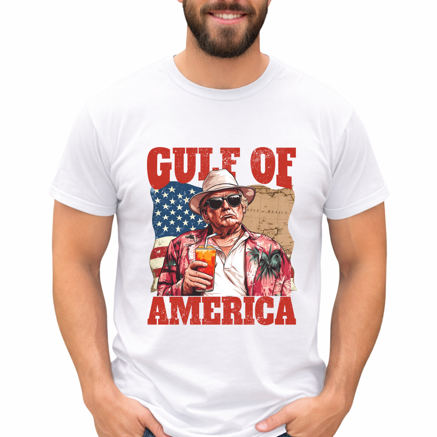 Gulf of America Patriotic T-Shirt | Bold USA Political Graphic Tee | Unisex American Pride Shirt