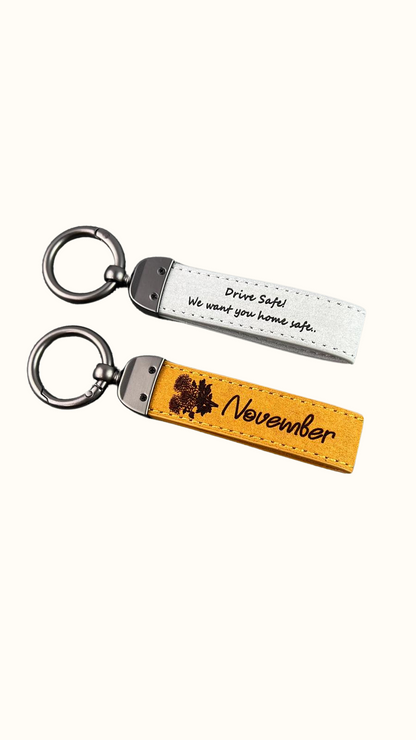 Birth Flower Keychain – Personalized Birthday Gift