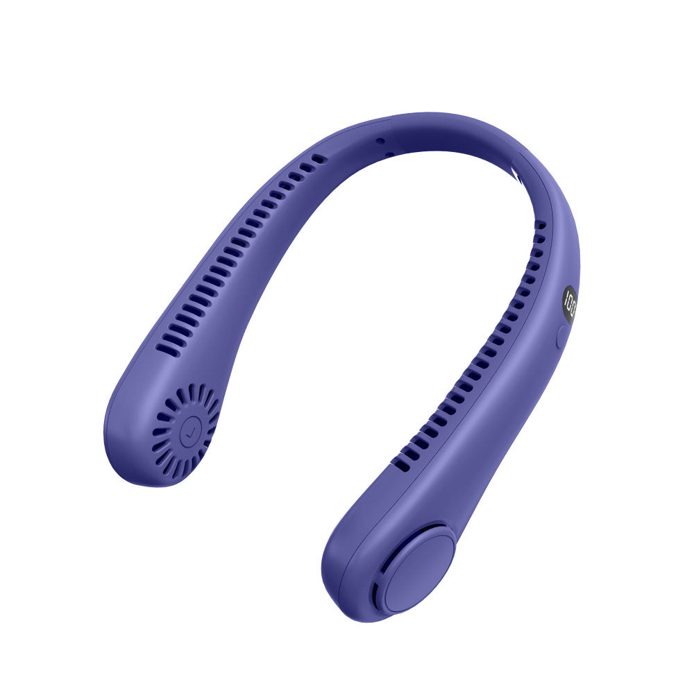 Portable Bladeless Neck Fan – USB Rechargeable Hands-Free 3-Speed Cooling Fan for Travel, Sports & Office