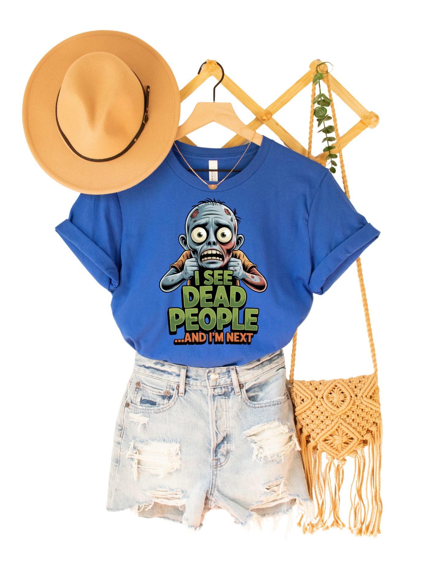 Zombie T-Shirt – “I See Dead People… And I’m Next” Funny Halloween Tee