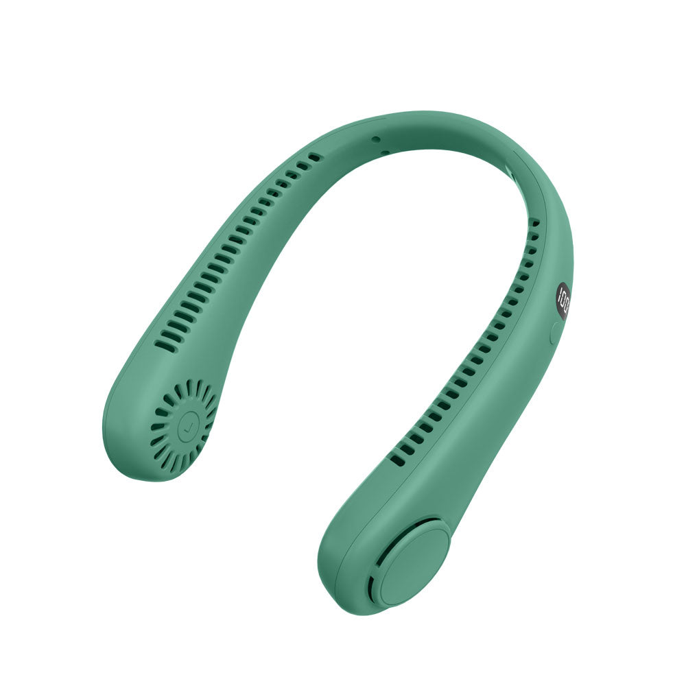 Portable Bladeless Neck Fan – USB Rechargeable Hands-Free 3-Speed Cooling Fan for Travel, Sports & Office