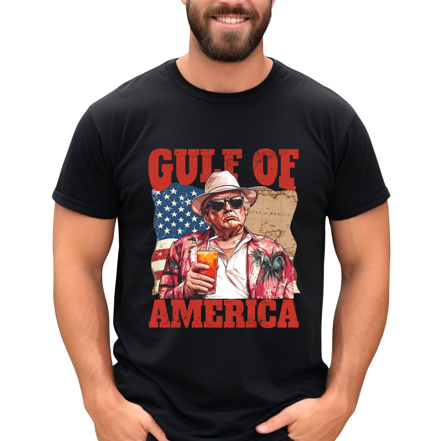 Gulf of America Patriotic T-Shirt | Bold USA Political Graphic Tee | Unisex American Pride Shirt