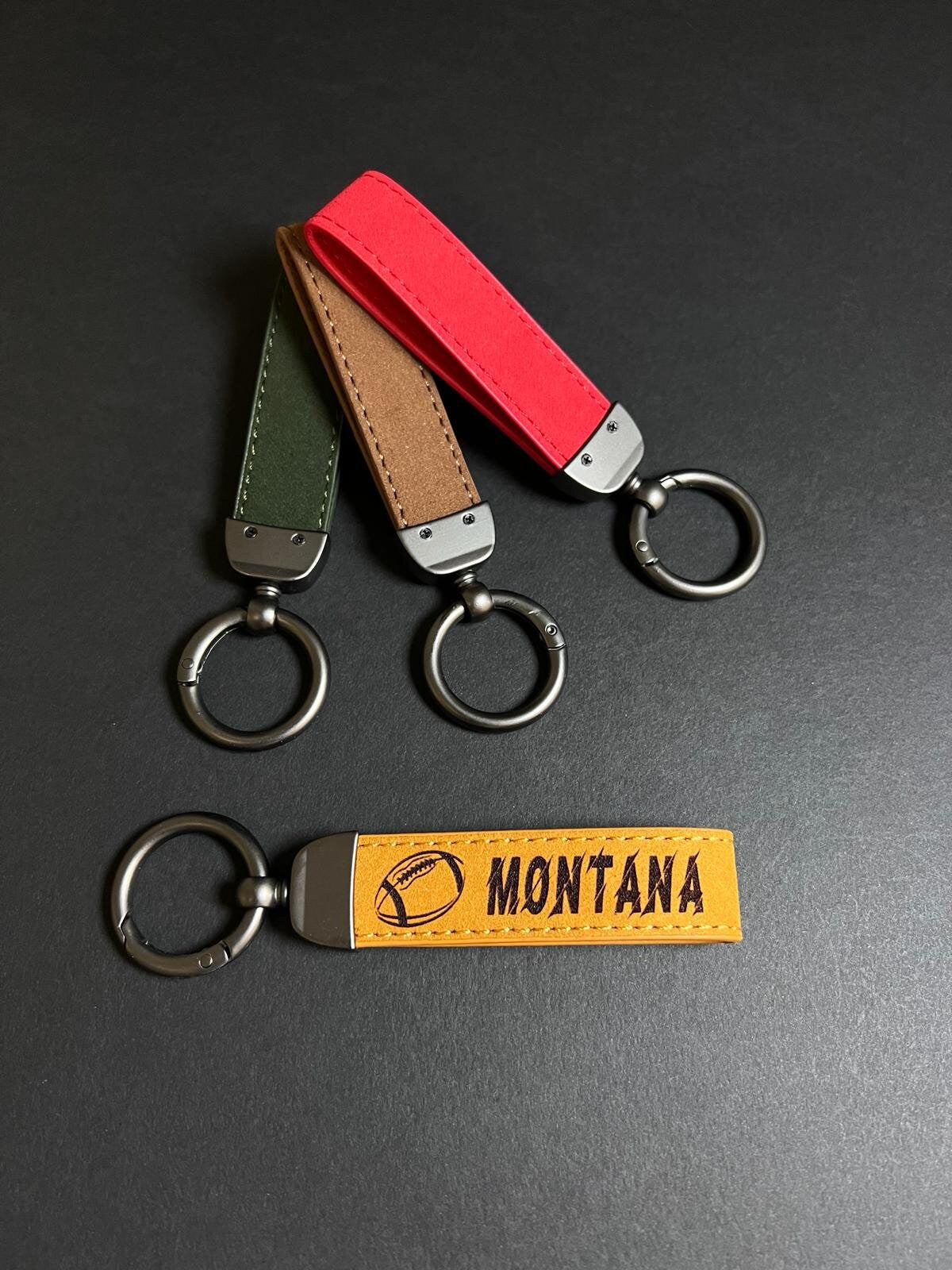 Football Keychain American Football Keychain for Team Gift Football League Player Football Senior Night Gifts Team Logo Customized Team logo