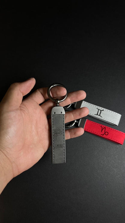 Sagittarius Aries Taurus Gemini Cancer Leo Virgo Libra Scorpio Sagittarius Capricorn Aquarius Pisces Gift Zodiac Sign Personalized Keychains