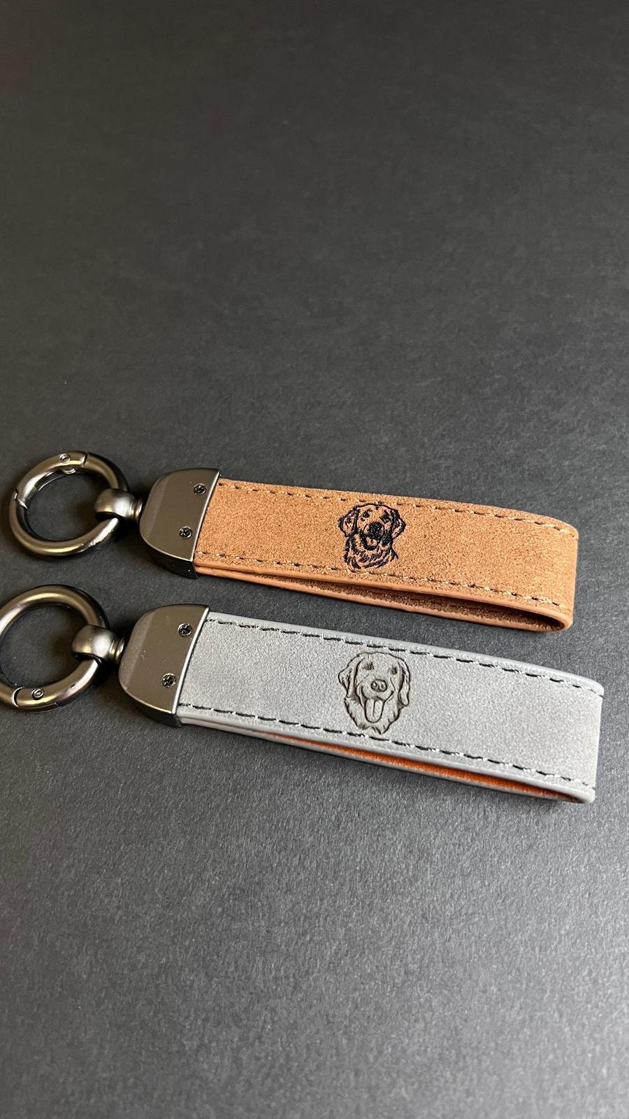 Personalized Animals Keychain Cat Lover Gift Dog Lover Accessory Veterinary Leather Keychain Kitten, Puppy Logo Accessory Pet Keychains Gift