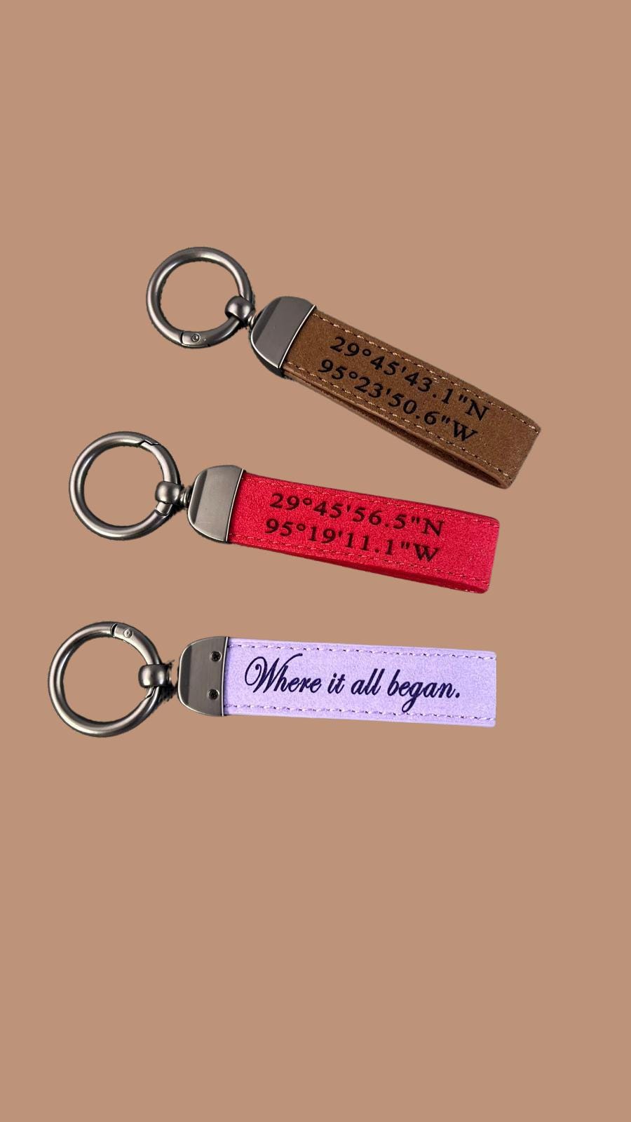 Coordinates Accessory Show Love Gift With Coordinates Desing Keychain For Him Longtitude Latitude On Accessory For My Girlfriend, Boryfriend