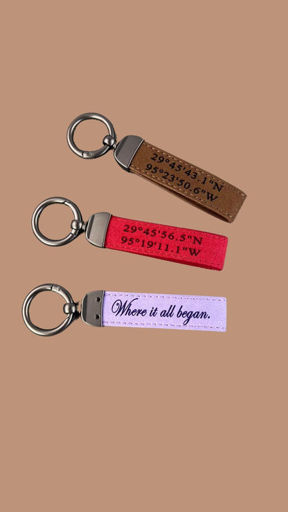 Coordinates Accessory Show Love Gift With Coordinates Desing Keychain For Him Longtitude Latitude On Accessory For My Girlfriend, Boryfriend
