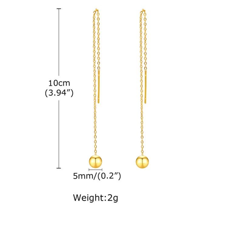 Fashion Women's Jewelry 18k Gold Plated Personalized Drop Earring Christmas Sale Women Jewels Gift Charming Girlfriend Mother Wife Accessory