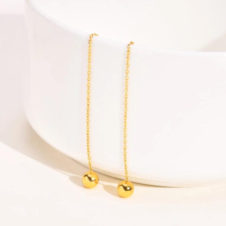 Fashion Women's Jewelry 18k Gold Plated Personalized Drop Earring Christmas Sale Women Jewels Gift Charming Girlfriend Mother Wife Accessory